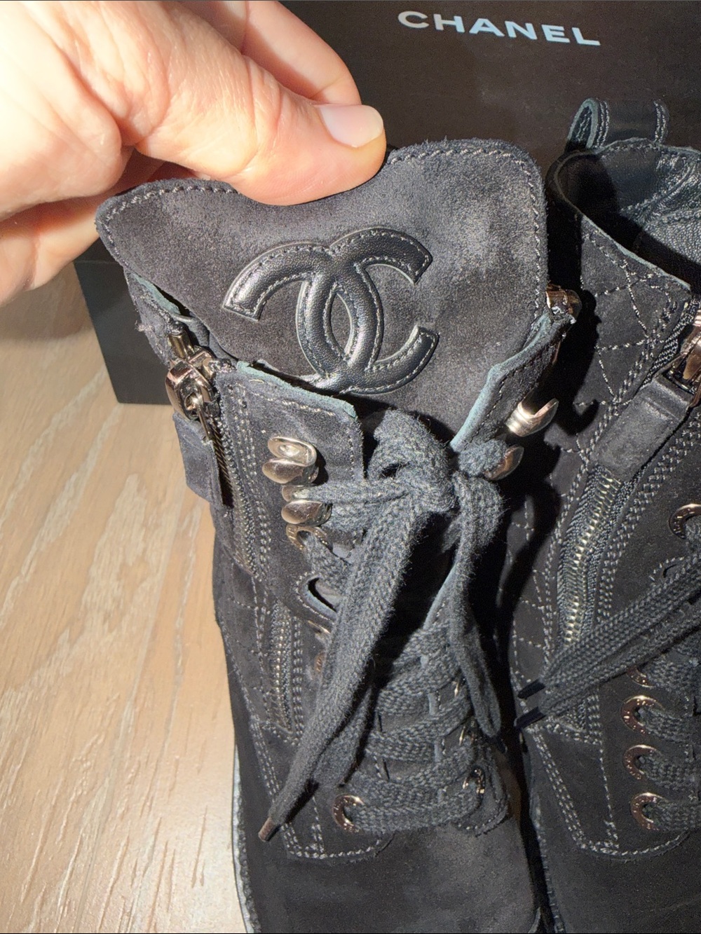 Chanel suede leather boots - Picture 13 of 13